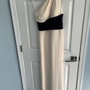 Marchesa one shoulder gown